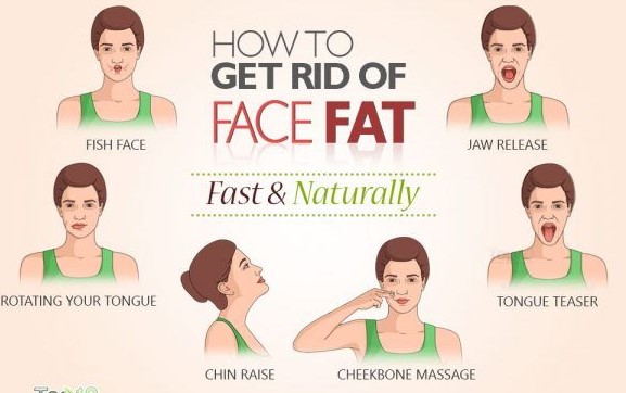 how to lose face fat