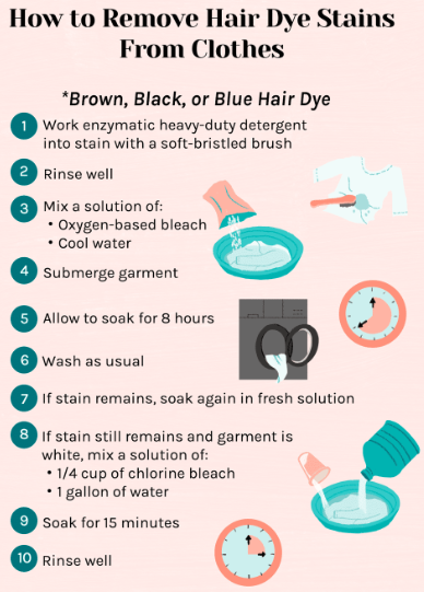 how to remove hair dye from skin