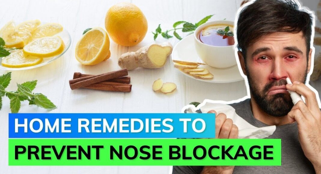 treatment for blocked nose at night