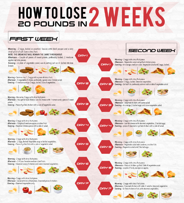 how to lose 20 pounds in a month